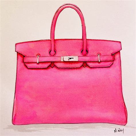 hermes bag drawing|hermes birkin handbag drawing.